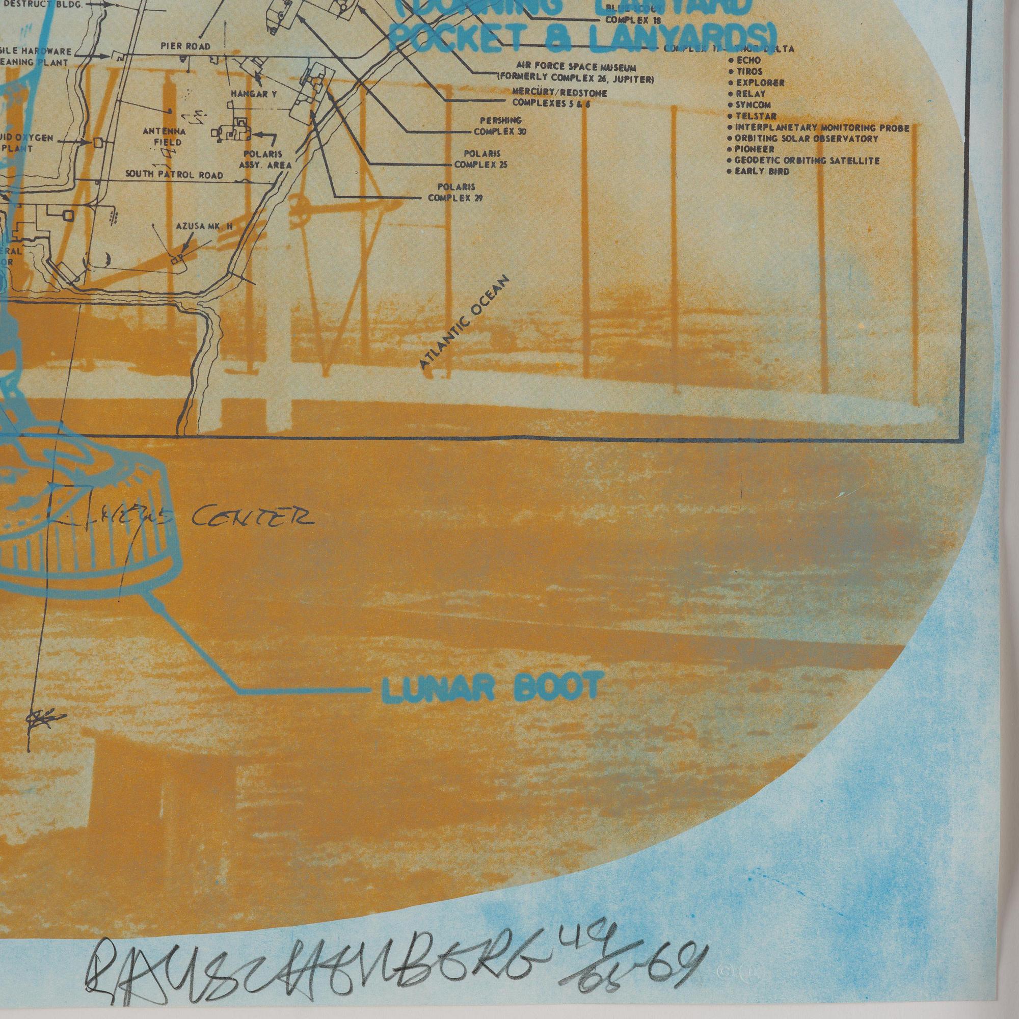 Robert Rauschenberg, "Trust Zone (Stoned Moon Series)".