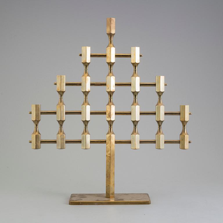 A brass candelabrum from Gusum Metallslöjd.