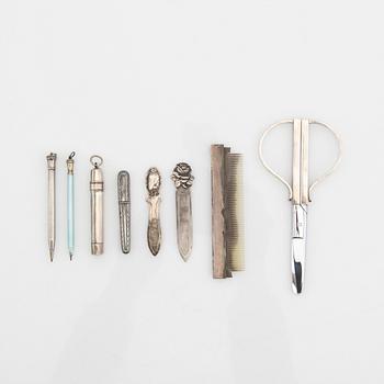 Utensilier, silver, 8 delar.