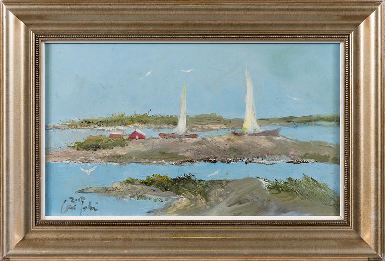 OLLI JOKI, olja på duk, signerad och daterad 2014.