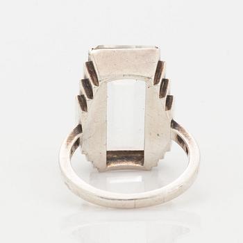 Wiwen Nilsson, sterlingsilver and rock crystal ring.