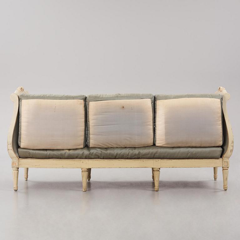 A Gustavian sofa attributed to C. F. Flodin (chairmaker in Stockholm 1776-95).