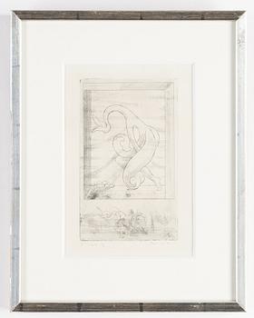 Max Ernst, etching, 1932, signed in pencil 2 état 1/2.