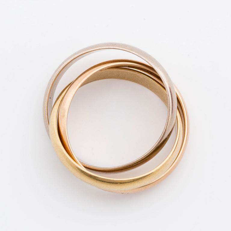 CARTIER, RING "Trinity", 18K guld.