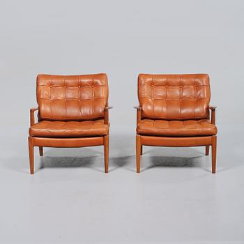 FÅTÖLJER, ett par, Arne Norell, Norell Möbler AB, 1960/70-tal.