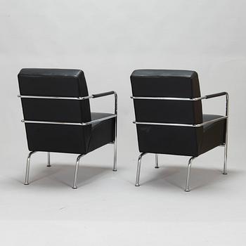 Gunilla Allard, a pair of leather 'Cinema' easy chairs, Lammhults.