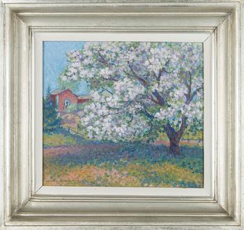 Lennu Juvela, Blommande äppelträd.