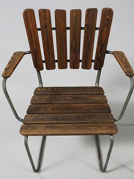 TRÄDGÅRDSSTOLAR, ett par, 1900-talets andra hälft.