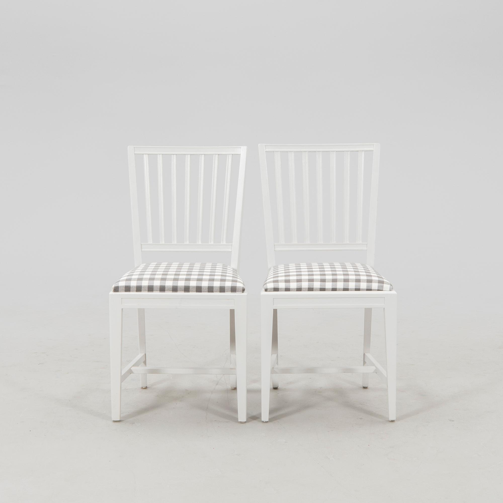 Chairs, 6 pieces "Leksand," late 20th century.