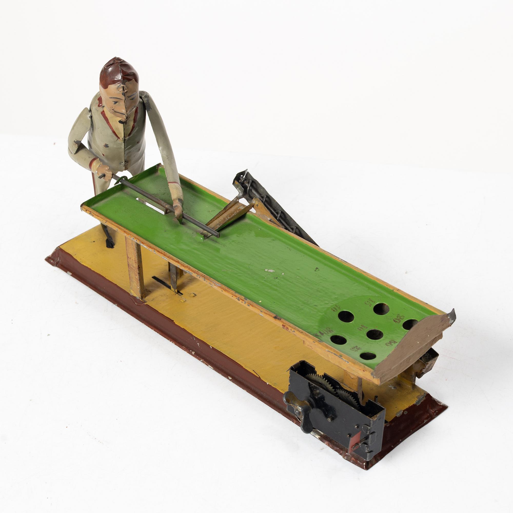 J Windmüller, billiards player, early 20th century.