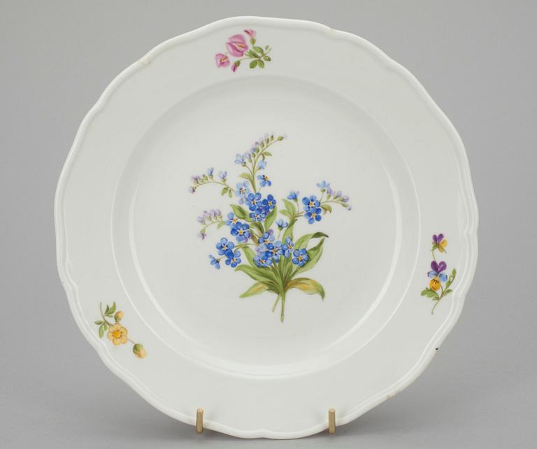 FAT, 5 st, porslin, Meissen 1800-tal.