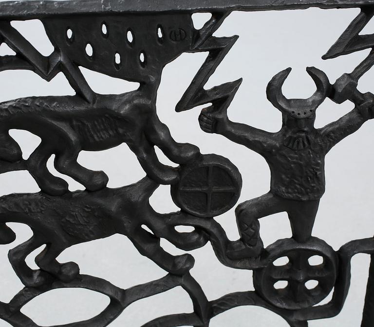 A cats iron spark protection, Olle Hermansson, Husqvarna, from the second half of the 20th century.