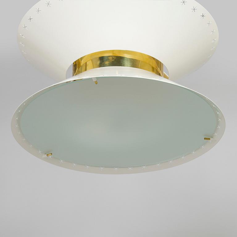 Paavo Tynell, a pair of ceiling lights, made to order, Taito, mid-20th century.