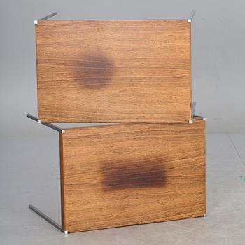 SIDEBORD, ett par, design Uno & Östen Kristiansson, Luxus, Vittsjö, 1960-tal.