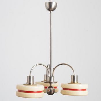 Harald Notini, a model "10277" ceiling lamp, Arvid Böhlmarks Lampfabrik, Stockholm, 1930s.