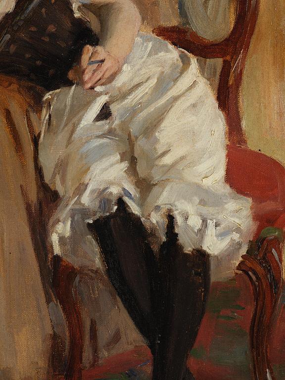 Nils Forsberg d y, Läsande ung kvinna.