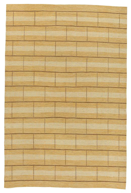 CARPET. Flat weave. 302 x 200 cm. Sweden around the mid 20th century.