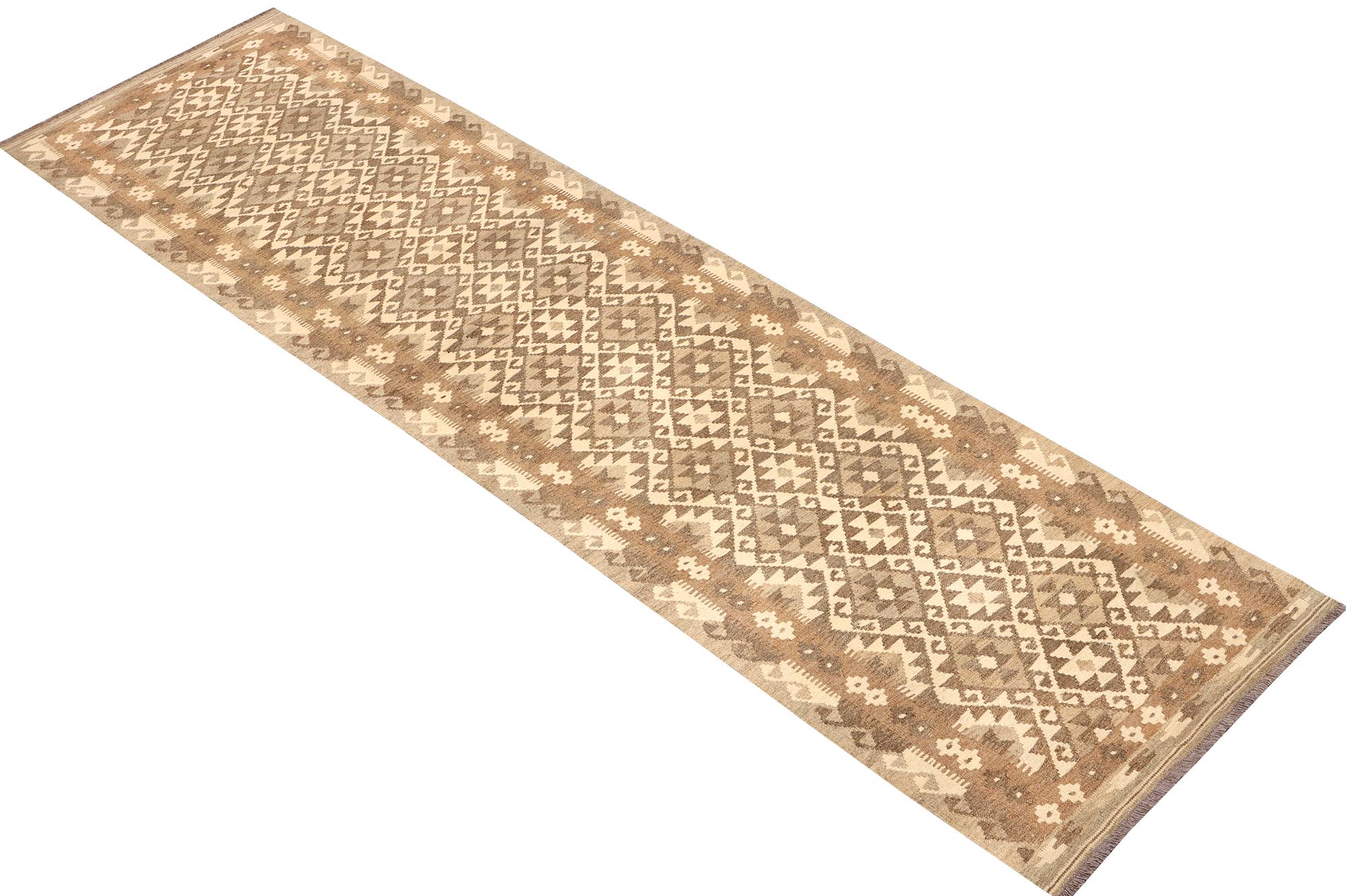 A Kelim runner, Afghanistan, a. 381 x 83 cm.