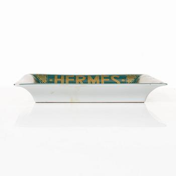 Hermès, a porcelain change tray, "Sellier".