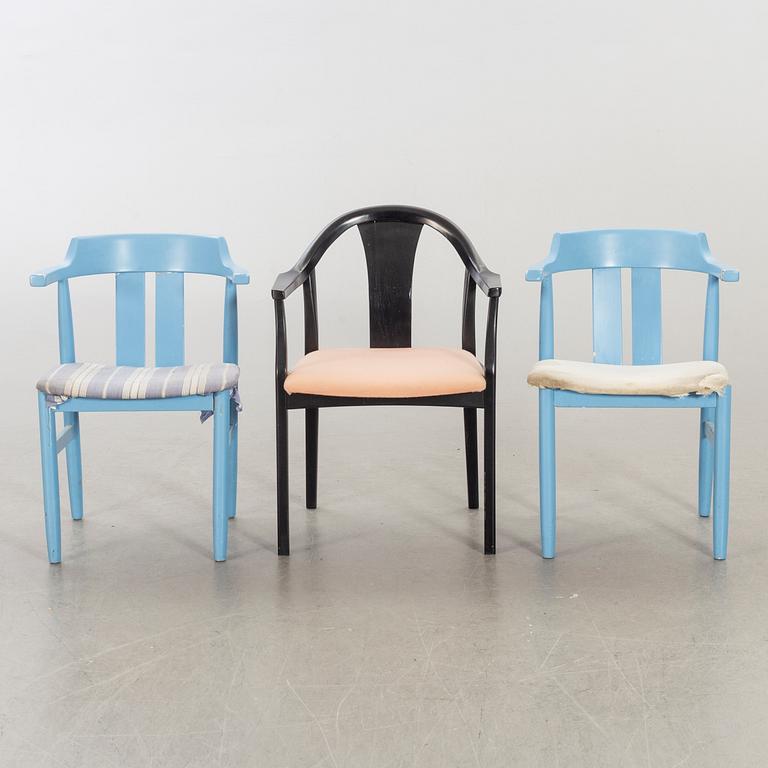 OLOF PIRA, A SET OF FIVE DIFFERENT CHAIR DESIGN BY OLOF PIRA.