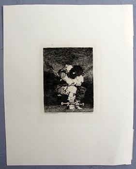 FRANCISCO GOYA, etsning. Ur "Gazette des Beaux-Arts", vol. 22, Paris, 1867.