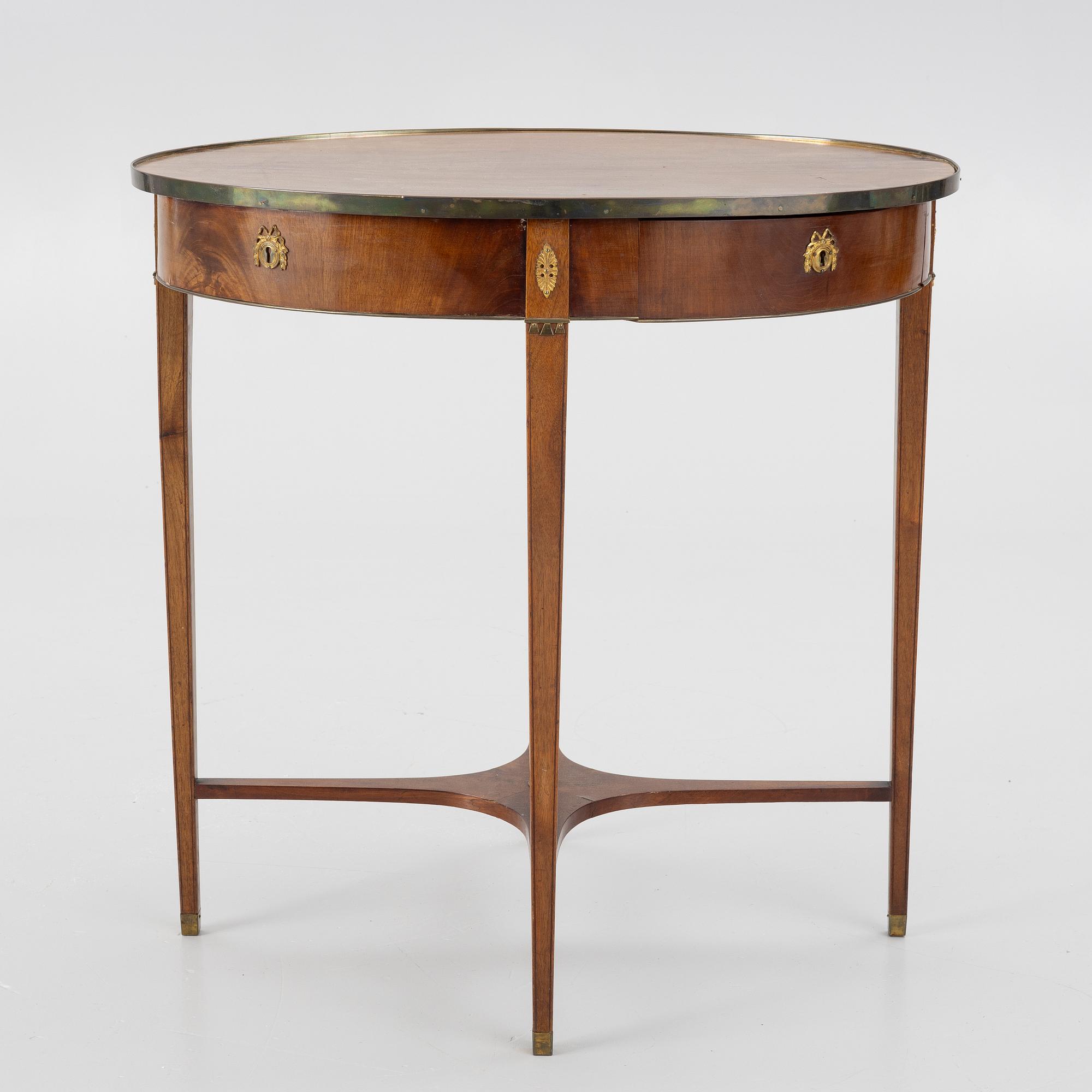 A Gustavian style table, early 20th Century.