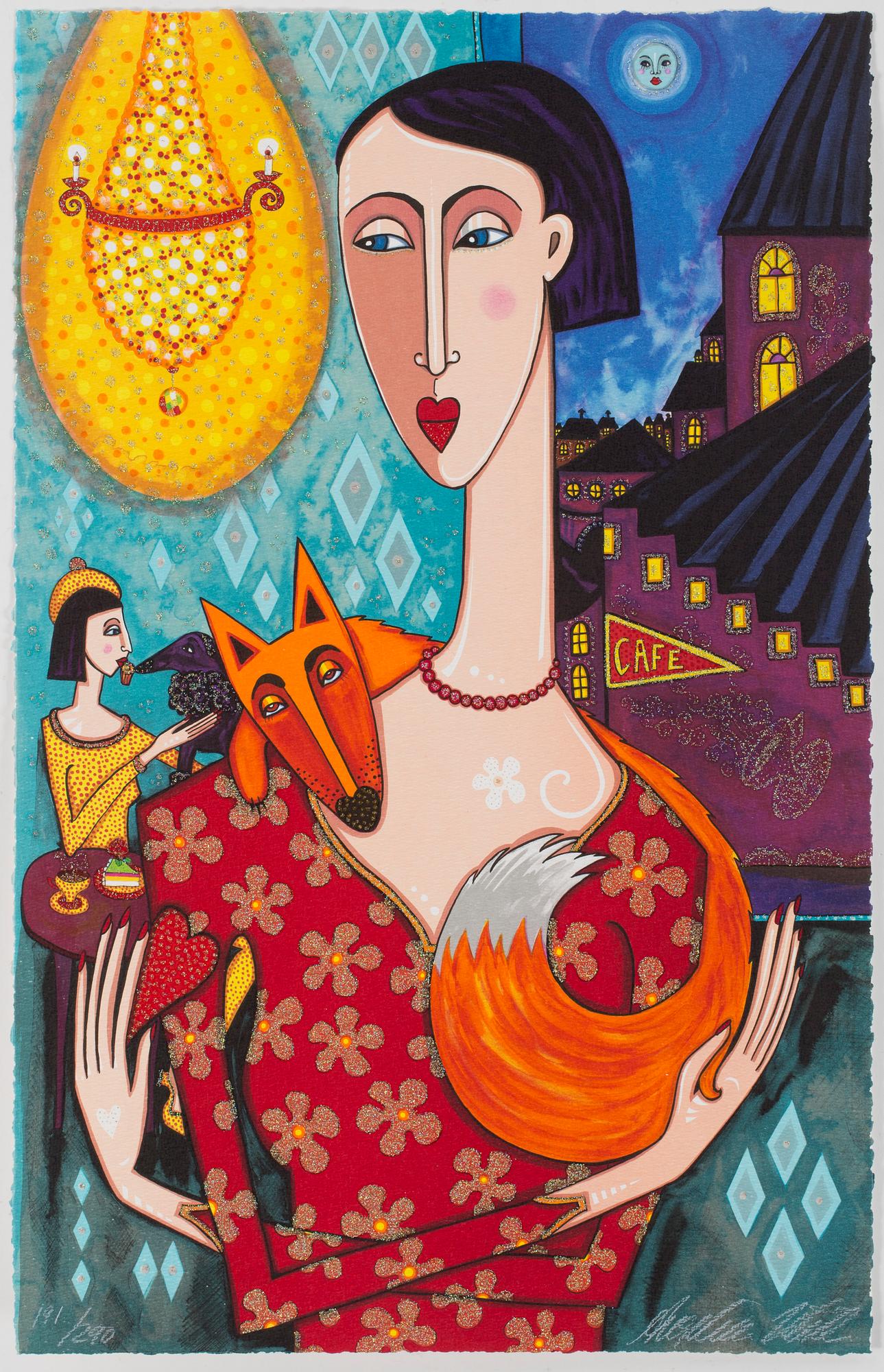 ANGELICA WIIK, 
lithograph in colour, signed, and numberd 191/290.