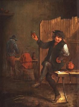 David Teniers d.y Circle of, At the Tavern.