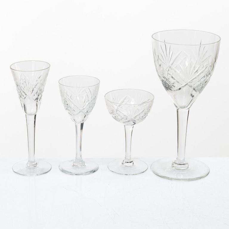 A 48-piece 'Helga' glass service, Kosta, Sweden.