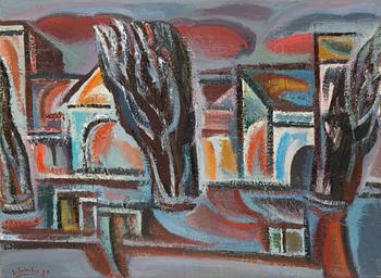 Leonardas Tuleikis, olja på duk, signerad och daterad -80.