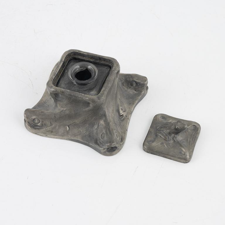 Olof Ahlberg, a six piece pewter writing set, Schreuder & Olsson, Stockholm.