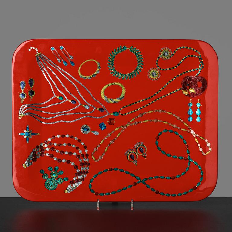 Piero Fornasetti, a tray, Milano, Italy 1990's.