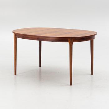Matbord och stolar, 8 st, A.B. Linde Nilsson Lammhult, 1960-tal.