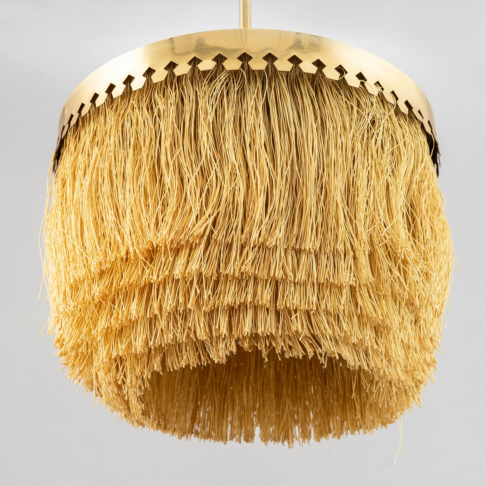 Hans-Agne Jakobsson, a brass ceiling light, Markaryd, 1960's/1970's.