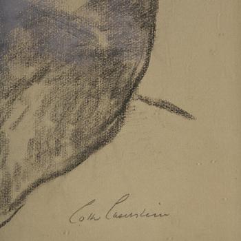 Lotte Laserstein, Seated girl with a shawl.