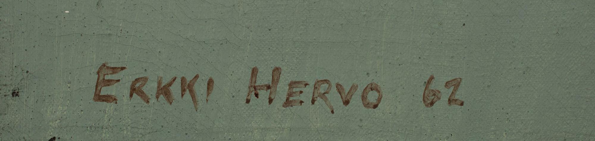 ERKKI HERVO, olja på duk, sign. och dat. -62.