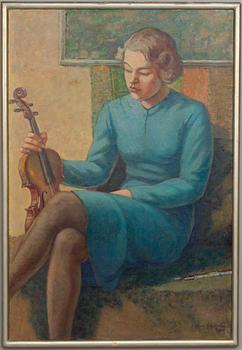 VÄINÖ SAIKKO, olja på duk, signerad och daterad 1940.