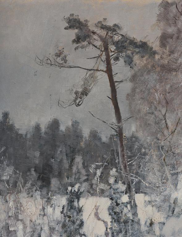Bruno Liljefors, Fox in a winter landscape.