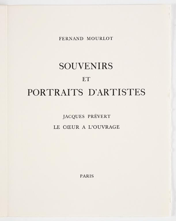 Souvenirs et portraits d'artistes.