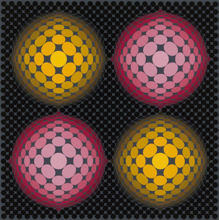 VICTOR VASARELY, värilitografia, signeerattu ja numeroitu 184/250.