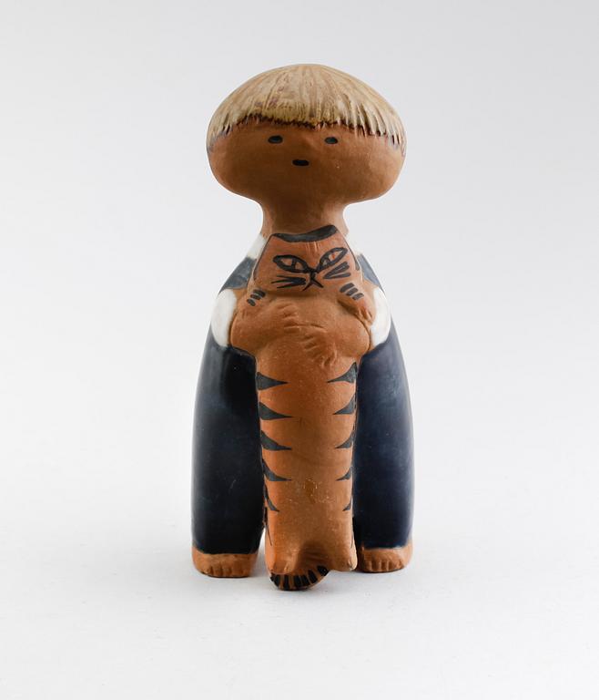 FIGUR, stengods, "Pelle", Lisa Larson, Gustavsberg.