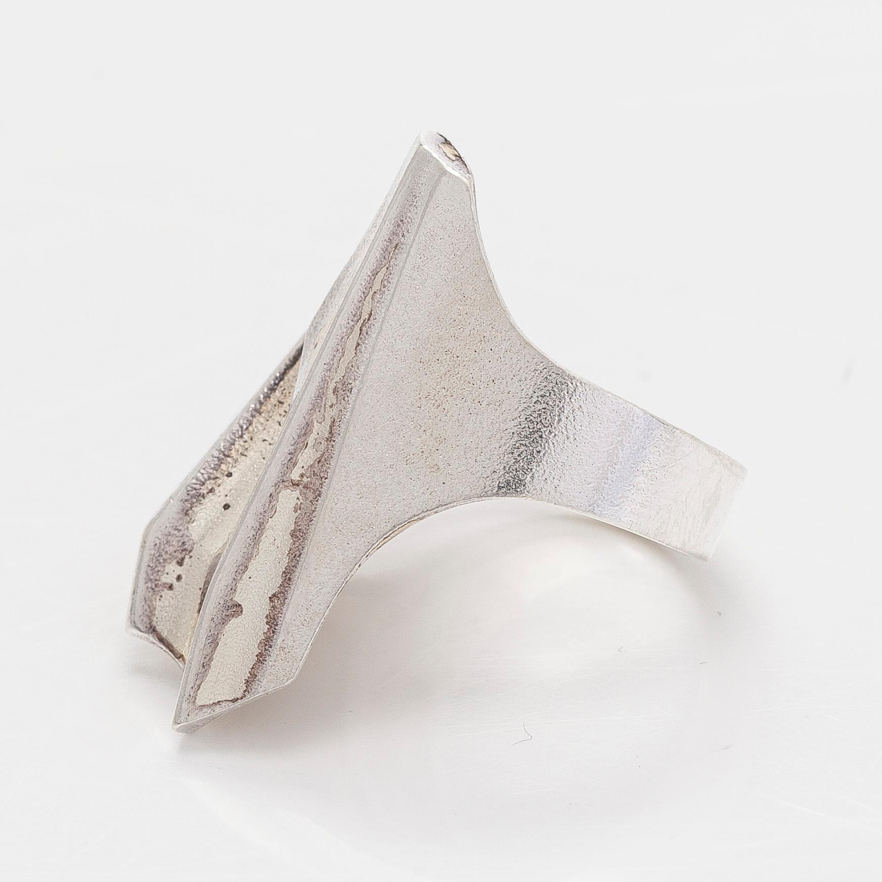 Björn Weckström, sormus, ”Shuttle”, hopea, Lapponia 1986.