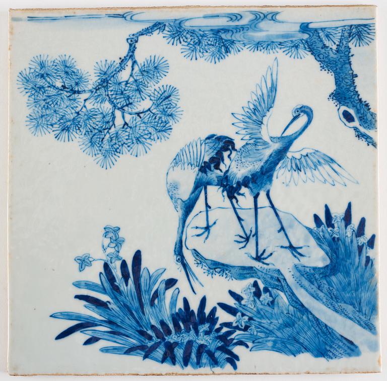 A Chinese six fold screen, Qing dynasty, 19th Century.