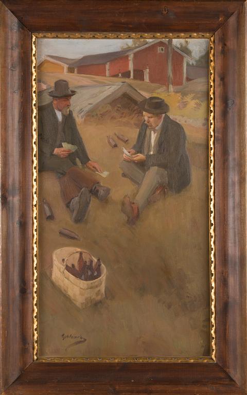 Albert Gebhard, Card players.