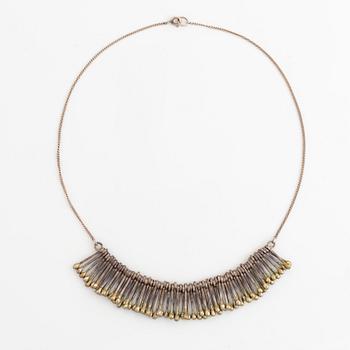 Earrings and necklace,  Birgitta Sanitate ,silver.