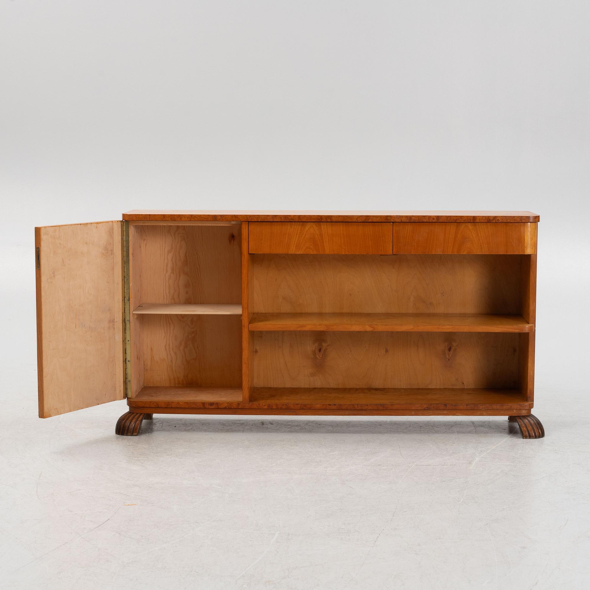 An elm veneered 'Excellent' book case, Ikea, mid 20th Century.