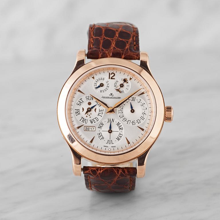 JAEGER-LeCOULTRE, Master Eight Days Perpetual, wristwatch, 41,5 mm,