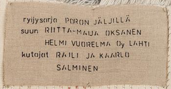 RIITTA-MAIJA OKSANEN, ryijy sarja, 4 osaa, Helmi Vuorelma, Lahti.