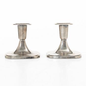 Tore Eldh, A pair of silver candle sticks, Ceson, Gothenburg, Sweden, 1968-69.