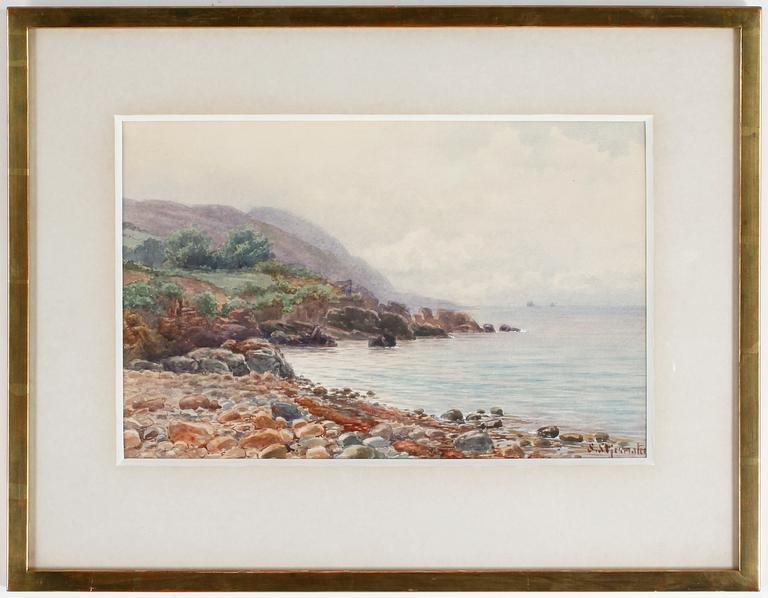 SOPHIE STJERNSTEDT, akvarell, signerad.